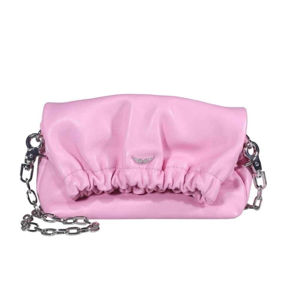 Zadig & Voltaire Pink Crossbody Bag with Chain Strap